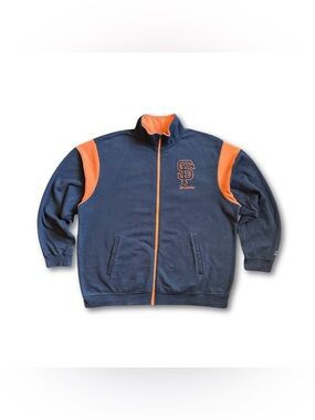 San Francisco Giants Majestic Full Zip Track Jacket Therma Base Mens Size 2XL